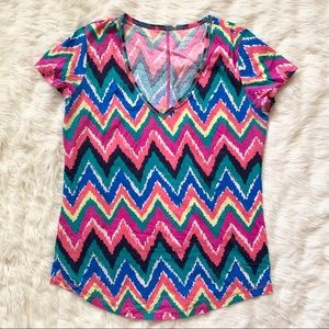 Lilly Pulitzer Cynthia Top, Multi Hearts A Flutter